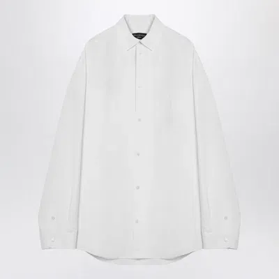 Balenciaga Large Fit Outerwear Shirt In White