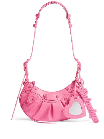 Balenciaga Le Cagole Sho Bag Xs In Fuchsia