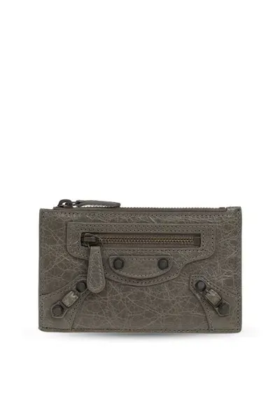 Balenciaga Le City Long Coin And Card Holder In Green