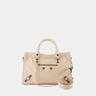 Balenciaga Le City Small Purse In Beige