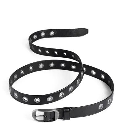 Balenciaga Leather Le Cagole Belt In Black