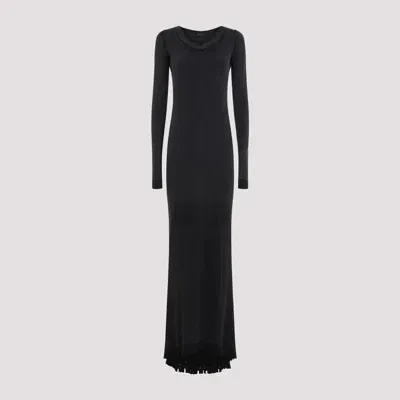 Balenciaga Lingerie Maxi Dress In Black