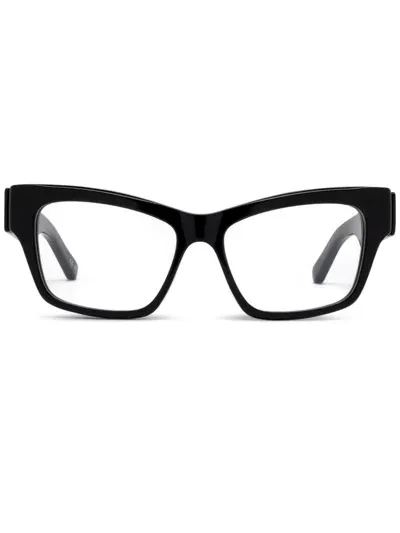 Balenciaga Logo-print Glasses In Black