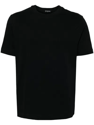 Balenciaga Logo T-shirt In Black