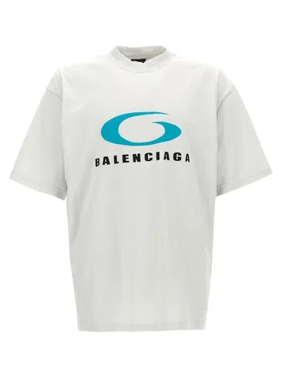 Balenciaga Loop Sports Icon T-shirt In White