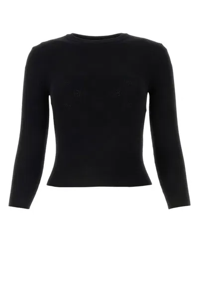 Balenciaga Black Cropped Sweater