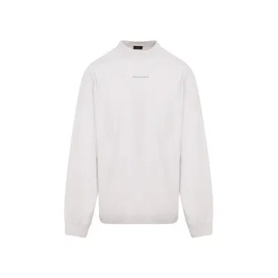 Balenciaga Ls Medium Fit T-shirt In White