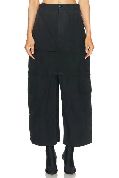 Balenciaga Maxi Cargo Skirt In Black