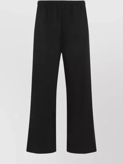 Balenciaga Medium Fit Tracksuit Pants In Black