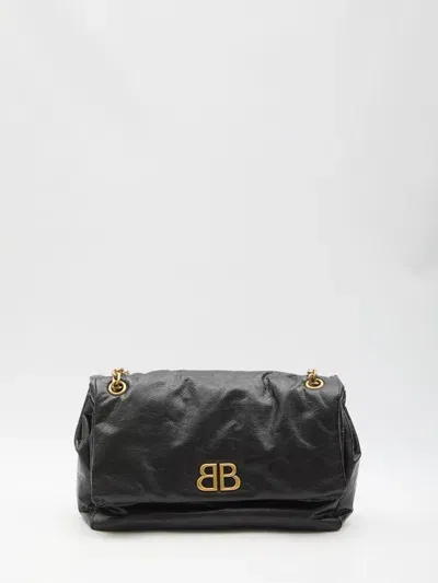 Balenciaga Medium Monaco Bag In Black