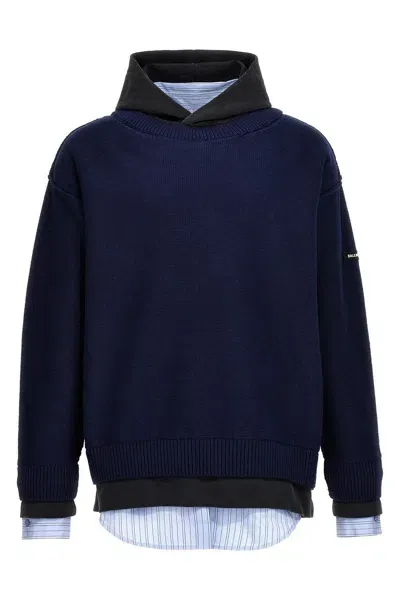 Balenciaga Sweatshirt In Blue