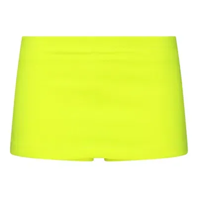 Balenciaga Mini Cycling Skirt In Yellow