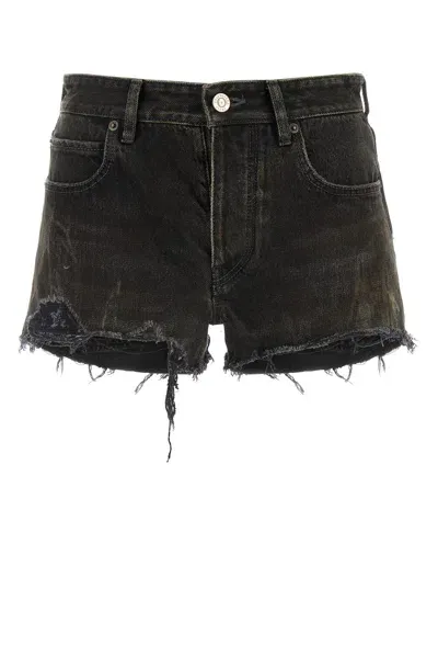 Balenciaga Mini Shorts-27 Nd  Female In Dark Grey