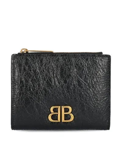 Balenciaga Monaco Bifold Wallet In Black