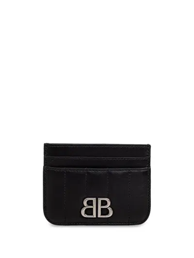 Balenciaga Monaco Card Holder In Black