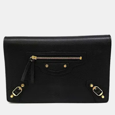 Pre-owned Balenciaga Motor Crossbody Bag In Black