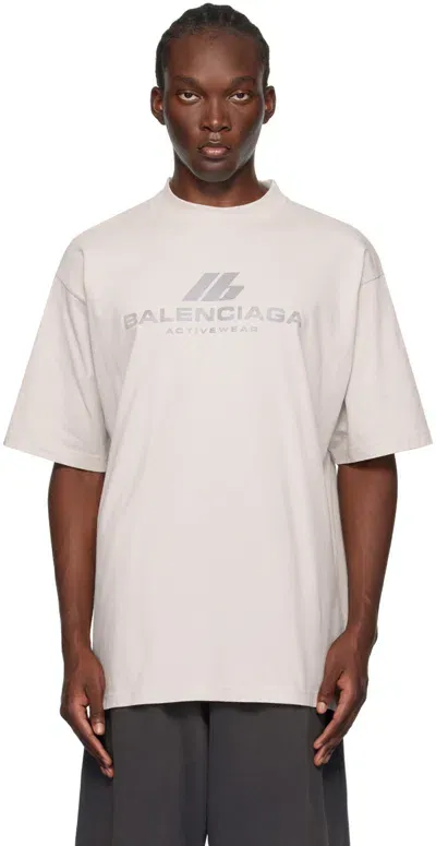 Balenciaga Off-white 'activewear' T-shirt In 9016 White