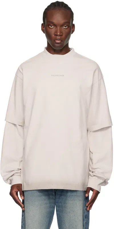 Balenciaga Off-white Graphic T-shirt In 9016 White