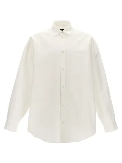 Balenciaga Outerwear Shirt In White