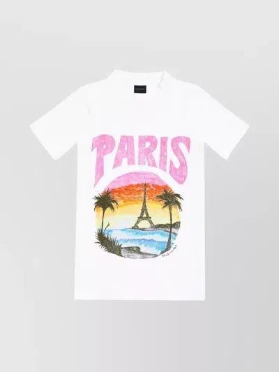 Balenciaga Graphic-print Cotton T-shirt In White