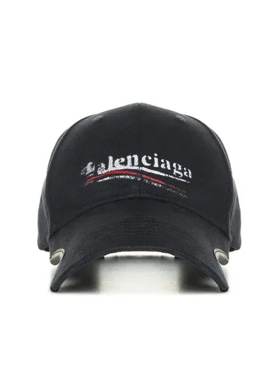 Balenciaga Political Stencil Cap In Black