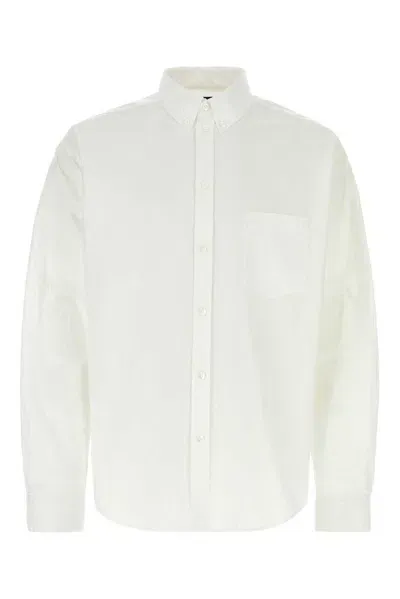 Balenciaga Political Stencil Large Fit Shirt In White