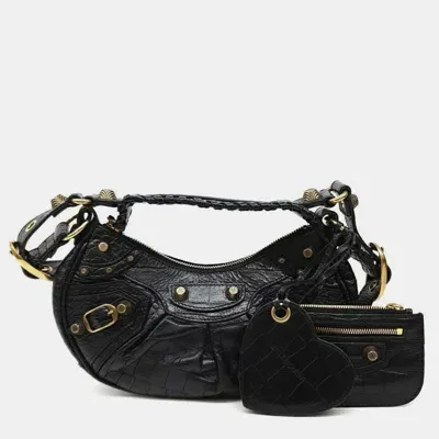 Pre-owned Balenciaga R Le Cagol Bag Xs In Black