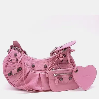 Pre-owned Balenciaga R Le Cagol Bag Xs In Pink