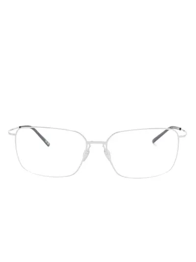 Balenciaga Rectangle-frame Glasses In Grey