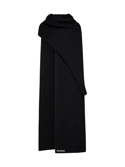 Balenciaga Scarfs In Black