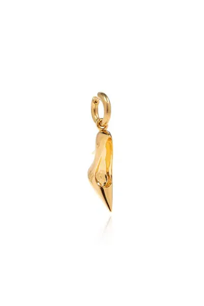 Balenciaga Shoe Shape Single Earring In Gold