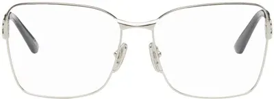 Balenciaga Silver Mercury Squared Metal Glasses In 002 Silver