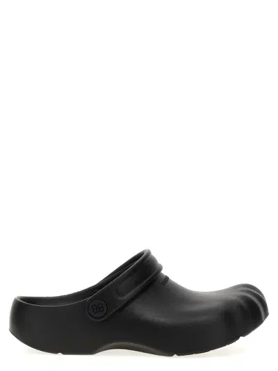 Balenciaga Sunday Molded Flat Shoes Black