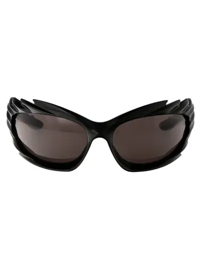 Balenciaga Sunglasses In 001 Black Black Grey