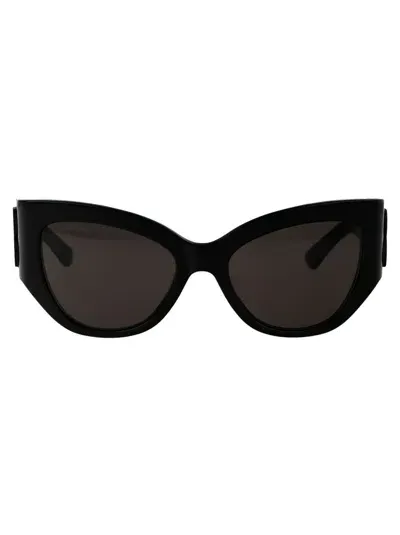 Balenciaga Sunglasses In 001 Black Black Grey