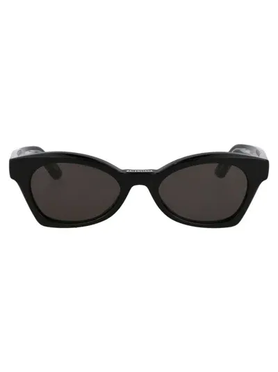 Balenciaga Sunglasses In 001 Black Black Grey