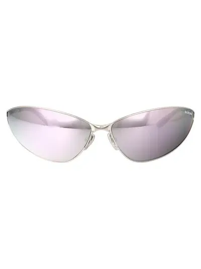 Balenciaga Sunglasses In 001 Silver Silver Silver