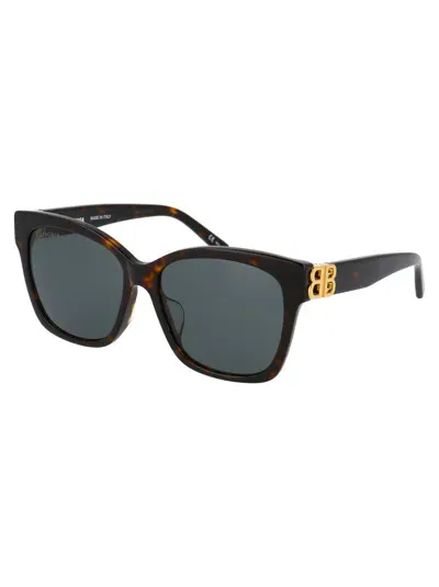 Balenciaga Sunglasses In 002 Havana Gold Green