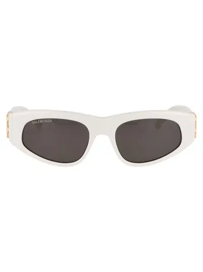 Balenciaga Sunglasses In 012 White Gold Grey