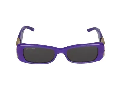 Balenciaga Sunglasses In 004 Violet Gold Grey