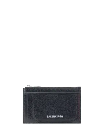 Balenciaga Superbusy Card Holder In Black