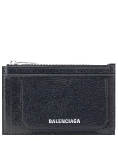 Balenciaga Superbusy Coin Purse In Black