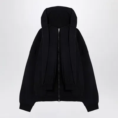 Balenciaga Sweatshirt With Ink-blue Hooded Sleeves