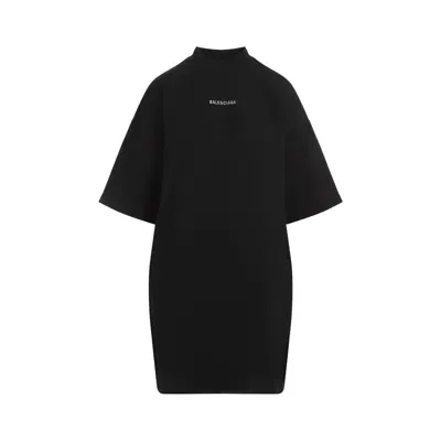 Balenciaga T-shirt Dress In Black