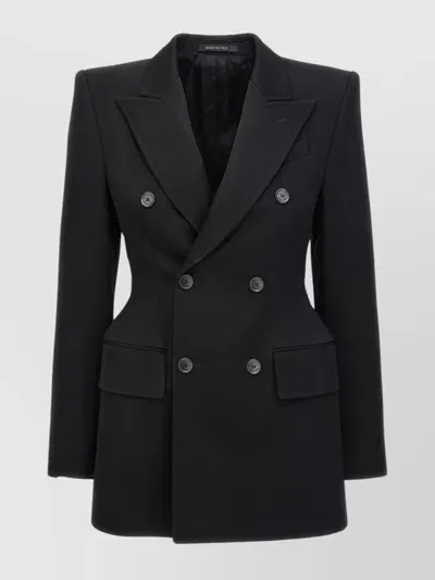 Balenciaga Tailored Blazer Structured Shoulders In Black