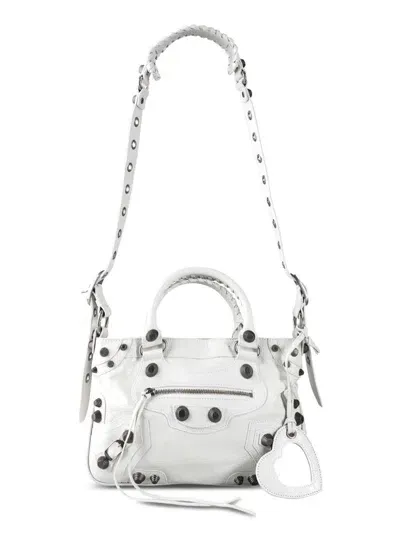 Balenciaga Tote Neo Cagole Media Bags In White