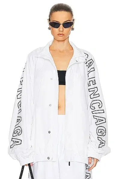 Balenciaga Tracksuit Jacket In White