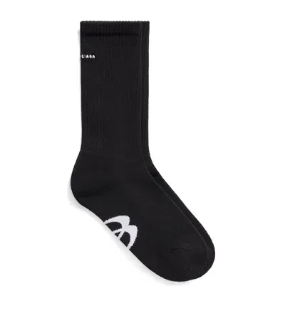 Balenciaga Unity Sports Socks In Black