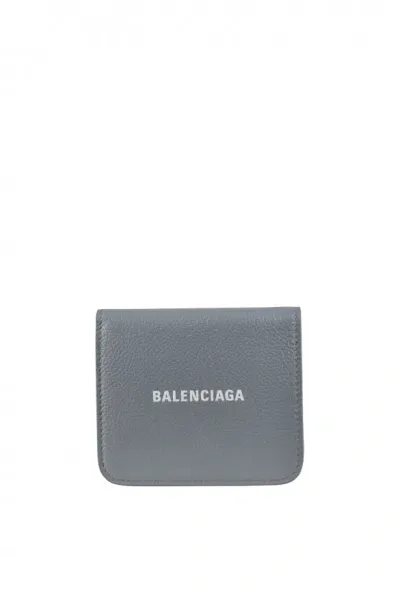 Balenciaga Wallet Cash Mini In Gray