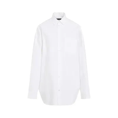 Balenciaga White Cotton Outerwear Shirt